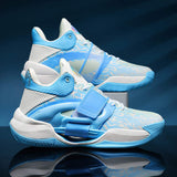 Brand Logo Custom Professional Men Hook and Loop Outdoor Sports Sneakers Luminous Blank Design Breathable Women Basketball Shoes