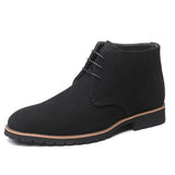 Big Size 14 PU Faux Suede Comfortable Lace up Wedding Use Stylish Men Ankle High Chukka Boots