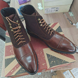 Classic Design Fashion Point Toe Hard Wearing Thin Looking Dress Shoes Men Boots
