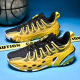 Low Top Breathable Shockproof Dark Night Glowing Mens Basketball Sneakers Outdoor Court Training Cushioning Ankle Support Shoes