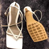 7CM/9CM Sandale Africaine Femme Sandals 2025 Shoes Summer Toe Thong 2025 Heels