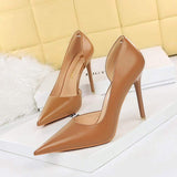 Nude Color Tacon Dama Pumps Trendy Office Wear Comfortable Women Heels 2025