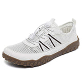 Mens Big Size Running Shoes Breathable Mesh Sneakers Quick Lacing Summer Athletic Lightweight Walking Trainers