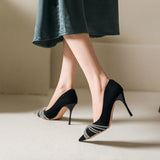 5CM/7CM/9CM Zapatos De Tacon Alto Latest Design Dress Shoes Black Pumps Heels for Women