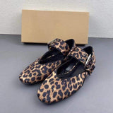 Sandalias De Mujer Fashion Slide Designer Leopard Slip on Flat Women's Sandals