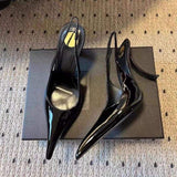 Factory Wholesale Private Label Trendy Kitten High Heel Sandals Slides Mules Heels Shoes Women