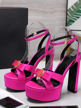 Women's Platform Chunky Heel Sandals Ladies Ultra-High Heel Slippers Fashion, Peep-Toe, Plus Size, Open-Toe Sandals
