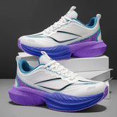 Mens Road Running Shoes Breathable Mesh Sport Sneakers High Elasticity Cushioning Athletic Trainers Non Slip Gym Footwear