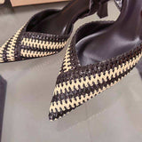 5CM Sandalias Plastico Designer Summer Sandal Shoes Slingback Kitten Women's Heels