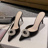 7CM/9CM Latest Slip on Fashion Escarpins Pour Femmes Trending Elegant Women Heels for Ladies