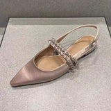 Sandales Femme Plat China Quality Rhinestone Flat Casual Fashion Confortable Ladies Sandals
