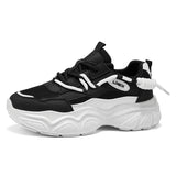 Mens Fashion Unique Rope Laces Chunky Sneakers Breathable Mesh Walking Shoes Non Slip Platform Athletic Dad Shoes