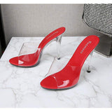 Talon Aiguille Sexy Open Toe Design Trendy Clear Shoes 2024 Ladies Luxury Heels for Women