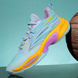 Ergonomic Mens Basketball Shoes Trendy Macaron Colorful Sneakers Youth Athletic Training Shoes Women Outdoor Gym Court Footwear