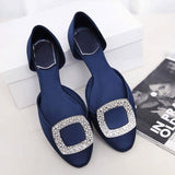 Polka Dot Trendy Pumps Fashion Elegant Slingback Style Official Shoes Women's Flats