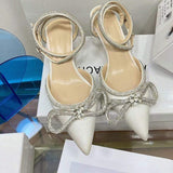 Bling Sequin Material Unique Luxury Pumps Femmes Rhinestone Ladies 2025 Heels for Women