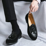 Lightweight Summer Casual Slip on Durable Formal Tassel Loafer Shoes for Men