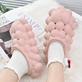 EVA Pantuflas Unisex Outdoor Indoor Trendy Bubble Winter Home Warm Slides Fur Slippers