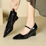 Escarpins Femme New Fashion Pumps Shoes Wedge Women Heels for Lady Footwear