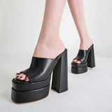 Summer Sandalias Comfortable Block Chunky 2025 Trendy Woman Platform Heels