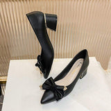 Trendy Sandale Talon Summer Sexy Job Shoe Women Pumps Low Heels for Ladies