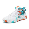 Pro Basketball Athletic Footwear with Ergonomic Cushioning TPU Overlays and Moisture Wicking Lining