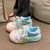 Pearl Round Toe Spring Comfortable Jogging Vulcanized Tenis Mujer Walking Shoes White Sneakers for Women