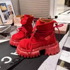 Fashion Women Suede Candy Color Height Increasing Boots Platform Ankle Shoes Ladies Casual Workwear Shorts Boots