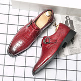 Buckle Strap Loafers Comfortable Fashion Men Casual Formal Shoes Slip on Dress Formal Shoes