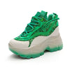 Trendy Chaussures Femmes Thick Sole Running Shoe Chunky Platform Wedges Sneakers for Ladies