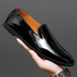 Best Grade Upper Material Genuine Leather Shoes Fashion Slip on Wedding Party Footwear Men Full-Grain Leather Shoes