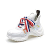 Spring New Thick Sole Platform Casual Running Shoe Muti Color Chunky Women Sneakers