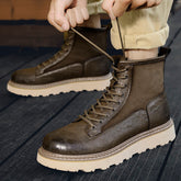 Quality Men Microfiber Leather Ankle Boots Lace up Durable Handsome Classic Design Hot Selling Dress Shoes Other Boots for Men