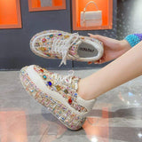 Chaussures De Sport Walking Casual Zapatillas Shoes Mujer Women's Fashion Sneakers