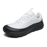 Plus Size US 13 EU 47 Mens Trail Running Shoes All Terrain Hiking Sneakers Breathable Athletic Walking Shoe with Gum Rubber Sole