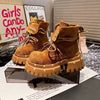 Fashion Women Suede Candy Color Height Increasing Boots Platform Ankle Shoes Ladies Casual Workwear Shorts Boots