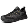 Genuine Leather Mesh Men Hiking SHoes Durable Non Slip Sole Ankle Support Outdoor Shoes for Trail Trekking Adventure