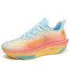 Women's Gradient Chunky Sneakers Lightweight Running Shoes Men High Platform Height Boosting Trainers for Casual Daily Wear