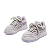 Tenis Feminino Plataforma Casual Female Fur U Thick Sole Shoe Women High Platform Sneakers