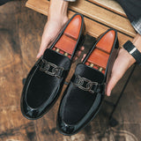 Latest Design Corduroy Suede Fashion Green Color Good Looking Boys Dress Shoes Men