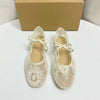 Breathable & Gentle Women's French Mesh Mary Jane Flats - Casual Walking Shoes