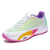 Men Breathable Court Basketball Shoes Lightweight Cushioning Athletic Sneakers High Top Gym Trainers for Wide Feet