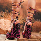 Kadin Sandalet Ankle Lace up Sexy Elegant Wedge Sandals Women Strappy Heels for Ladies