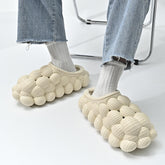 EVA Pantuflas Unisex Outdoor Indoor Trendy Bubble Winter Home Warm Slides Fur Slippers