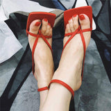 7CM/9CM Sandale Africaine Femme Sandals 2025 Shoes Summer Toe Thong 2025 Heels