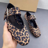 Sandalias De Mujer Fashion Slide Designer Leopard Slip on Flat Women's Sandals
