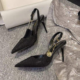 7CM/9CM Chaussures Pour Femmes Nouveaux Styles 2025 Trendy Rhinestone Diamond Spike Ladies Heels Shoes