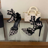 Chaussures Femmes 2026 Fashion Sandals Pointed Toe Stiletto Heels Women Sexy Sandals Summer Dress Shoes