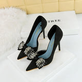 Escarpins Femme Chaussure 2025 New Fashion Slingback Designer Unique Luxury Diamond Heels for Ladies Shoes