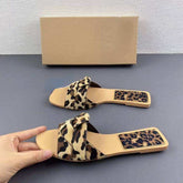 Summer Chaussure Femme Sandale Female Slipper Shoes New Leopard Flat Women's Shoes